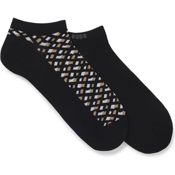 Boss Чорапи Boss Mens BOSS Bodywear 2-Pack Ankle Socks with Logo Detail - Black 001