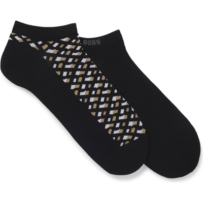 Boss Чорапи Boss Mens BOSS Bodywear 2-Pack Ankle Socks with Logo Detail - Black 001