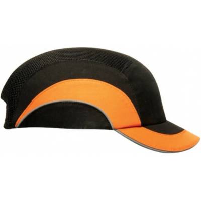 JSP HARDCAP A1+ s výztuhou kšilt 5cm černá-reflexní oranžová
