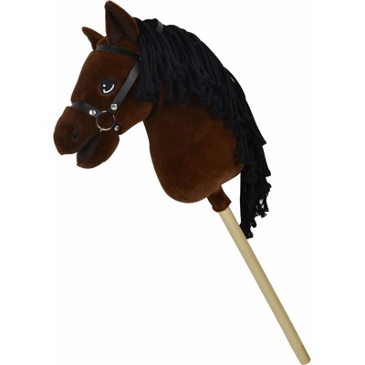 Prémiový hojdačkový koník Lucky Steppos tmavohnedý 70 cm