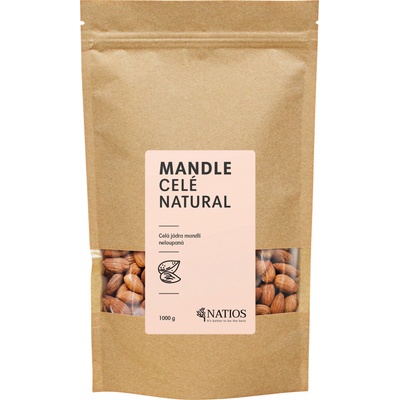 NATIOS Mandle Celá neloupaná jádra 1 kg