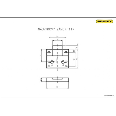 Rostex Zámek nábytkový 117/40 – Sleviste.cz