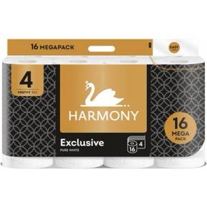 Harmony Тоалетна хартия HARMONY Exclusive 4-слойна 17 м Чисто бяла 16 бр