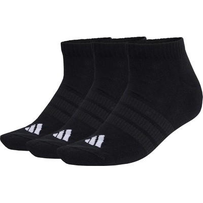 adidas Мъжки спортни чорапи adidas Cushioned Essential Low Cut 3-Pack Sports socks - Black / Black / White - размер 34-36 (EU) (207-1482-0113)