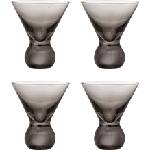 Bloomingville Corliss чаши за коктейли, 165 мл, сиви, 4 бр (82072450)
