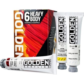 Golden Artist Colors Heavy Body Essentials Комплект акрилни бои 6 x 59 ml (0000976-0)