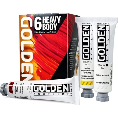 Golden Artist Colors Heavy Body Essentials Комплект акрилни бои 6 x 59 ml (0000976-0)