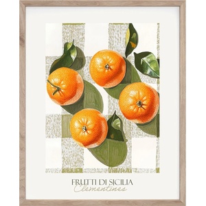 Styler Печатна картина с включена рамка 40x50 cm Mandarines - Styler (OB-22900)