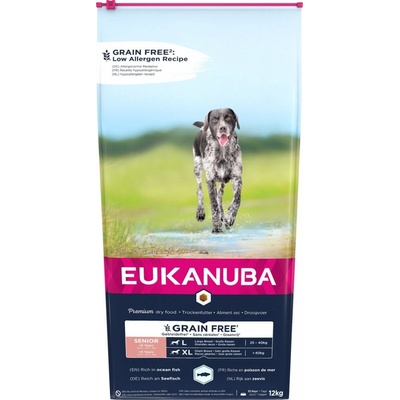 Eukanuba Grain Free Senior Large/giant breed Ocean fish 12 kg