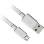 Bravas Кабел за данни/зареждане, USB - Micro Type B, 1м, бял