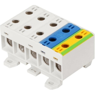Eleman 1006650 Svorka univerzální UK 50/3x1A+N/PE, 160A, 5pól., AL/CU, krytá, 3xŠ/M/Z, na DIN,