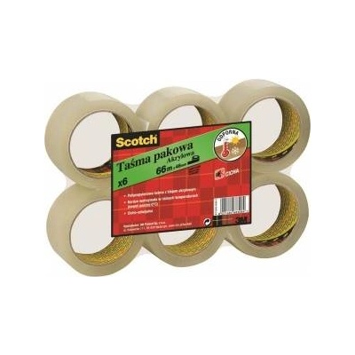 3M SCOTCH packing tape, acrylic, 50mm, 66m, Transparent (8021684006012)