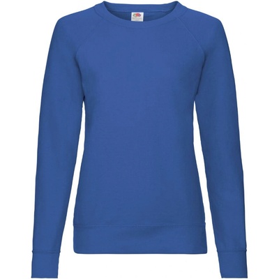 Fruit of the Loom Lightweight Raglan Sweat Lady modrá