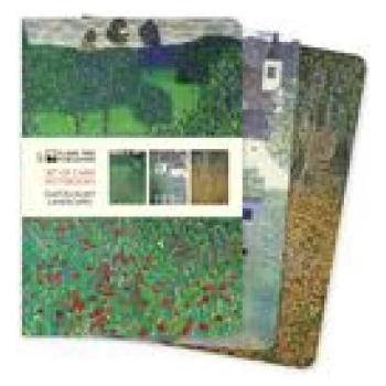 Flame Tree Publishing Gustav Klimt: Landscapes Set of 3 Midi Notebooks