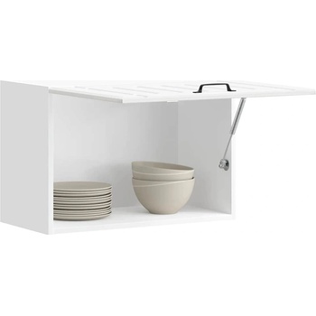 vidaXL Кухненски стенен шкаф Lucca, бял гланц, инженерно дърво (853839)