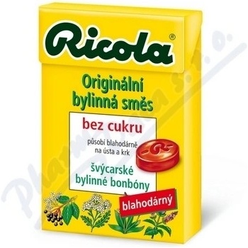RICOLA Originální bylinná směs bez cukru, 40 g