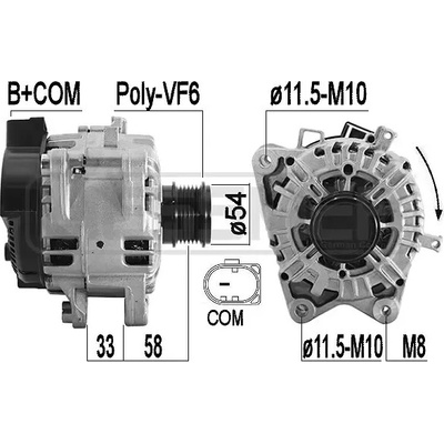 ERA Alternátor OEM ERA 209588