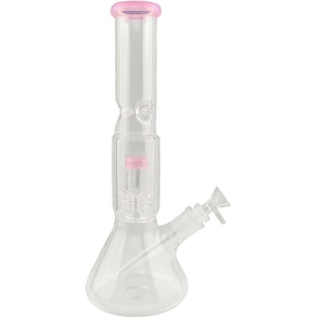 WeedShop Sklenený bong s Drum perkoláciou 32 cm Modrá