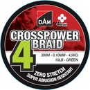 DAM šnúra Crosspower 4-Braid Green 150m 0,17mm 9kg