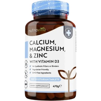 Nutravita Calcium, Magnesium, Zinc and Vitamin D-3 [365 Таблетки]