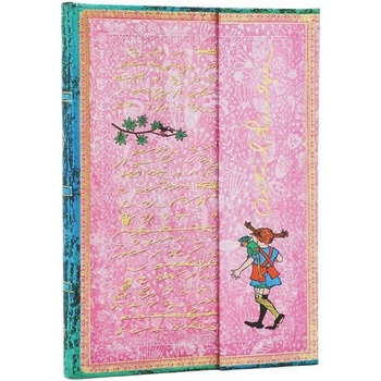 Paperblanks Тефтер Pippi Longstocking, Midi, широки редове, (1570181599)
