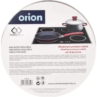 Podložka na indukciu nerez s odnímateľnou rukoväťou pr. 20 cm