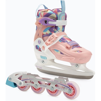ATTABO Детски инлайн кънки ATTABO Flashled регулируеми розови