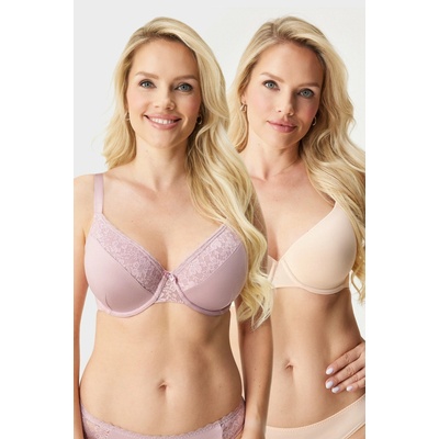 Dorina 2PACK Podprsenka Sonia vystužená I ružová
