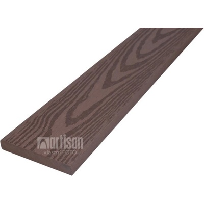 WPC dřevoplastové plotovky rovné LamboDeck 13x90x900 - Brownish Red