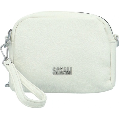Stylová dámská mini koženková crossbody kabelka Fehmi bílá
