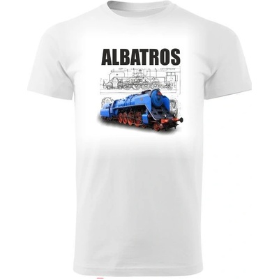 Lokomotiva Albatros (498-022) kvalitní bavlněné tričko bílá