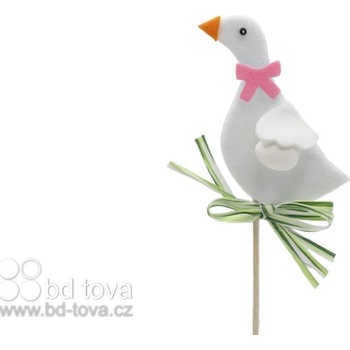 BD-TOVA Husa s růžovou mašlí - zápich 1 ks