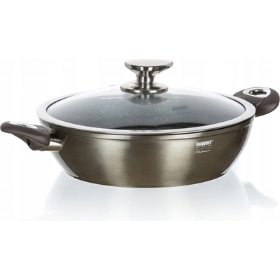 Banquet Tradiční pánev Metalic Platinum 28 cm nepřilnavá