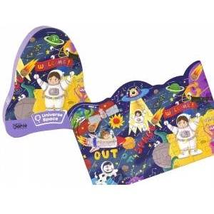 LEAN Toys Puzzle Space Ufo Planets 48 Pieces