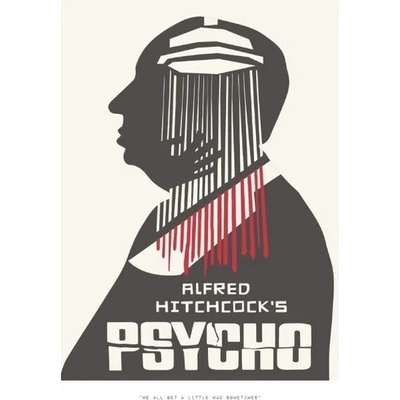 Plakát Alfred Hitchcock Psycho