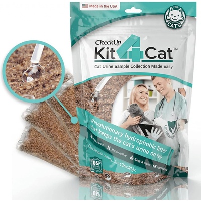 CheckUp Kit4Cat sada na odber moču u mačiek 3 x 300 g