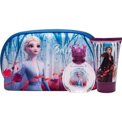 EP Line Disney Frozen EDT 50 ml + sprchový gel 100 ml + kosmetická taštička dárková sada