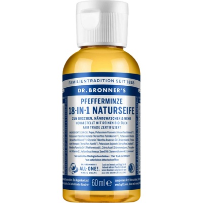 Dr. Bronner's přírodní tekuté mýdlo s mátou 18v1 60 ml