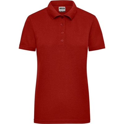 James & Nicholson JN 829 Dámske pracovné piqué polo červená Wine