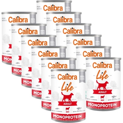 Calibra Dog Life Adult Beef с моркови 12x400г