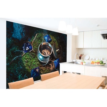 DIMEX ART s. r. o Самозалепваща се флизелинова фототапета леговище на дракон, отвара 375 x 250 см