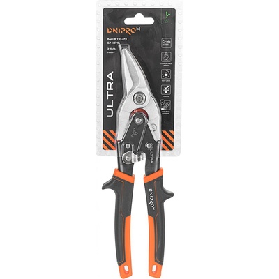 Pravoruké nůžky na kov, zesílené, Cr-Mo ocel 250 mm ULTRA Dnipro-M 49996002