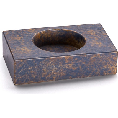 Svícen SIRIUS BASIC, výška 2,3 cm - GRANITE, modrošedá a okrová, lak polomatný