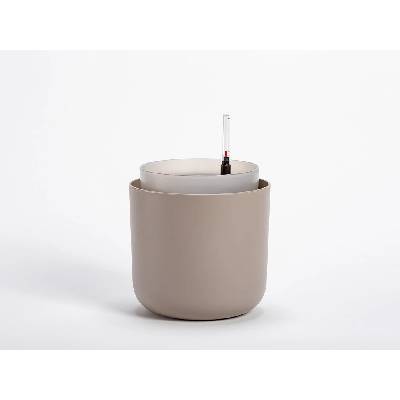 Plastia Kvetináč 16 x 16 x 16,6 cm plast béžový
