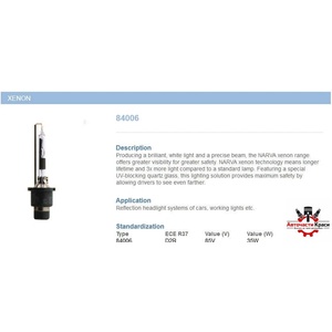 NARVA NARVA-84006 -D2R Xenon 85V/35W ('84006)