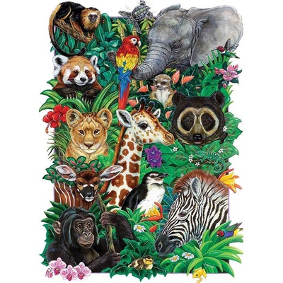 Cobble Hill - Puzzle Family Puzzle: Safari Babies 350 - 350 piese