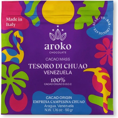 Aroko Chocolate 100% hořká Tesoro Chuao D.O.C.C. 50 g
