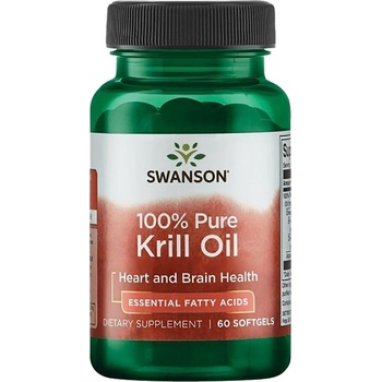 Image 1 of Swanson 100% Pure Krill Oil 500 mg [60 Гел капсули]