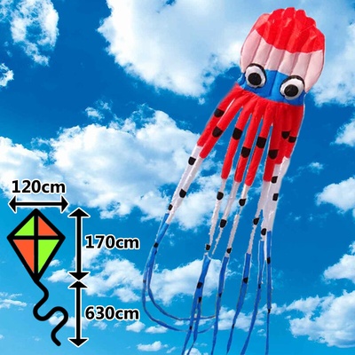 D&P 3D Chobotnice 8m červená