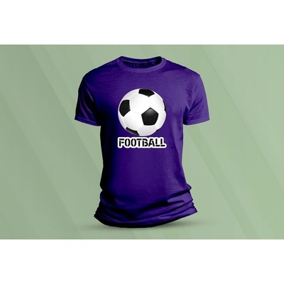 Sandratex dětské bavlněné tričko Football. purpurová